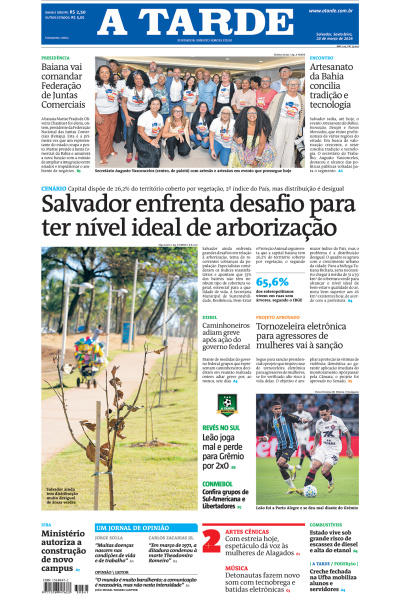 A TARDE - Edição de 20 de Março de 2026