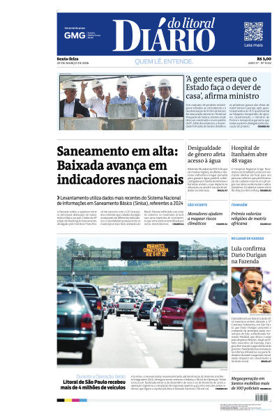 Diário do Litoral - Edição de 20 de Março de 2026