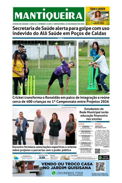 Mantiqueira - Edição de 20 de março de 2026