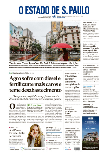 Estadão - Edição de 23 de Março de 2026
