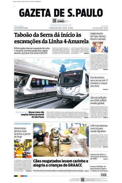 Gazeta de S. Paulo – Edição de 24 de março de 2026