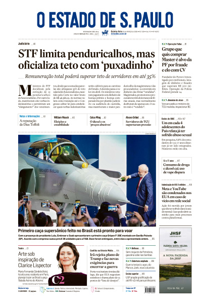 Estadão - Edição de 26 de Março de 2026