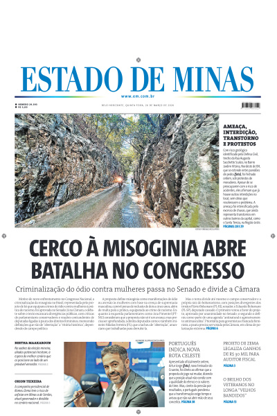 Estado de Minas - Edição de 26 de Março de 2026