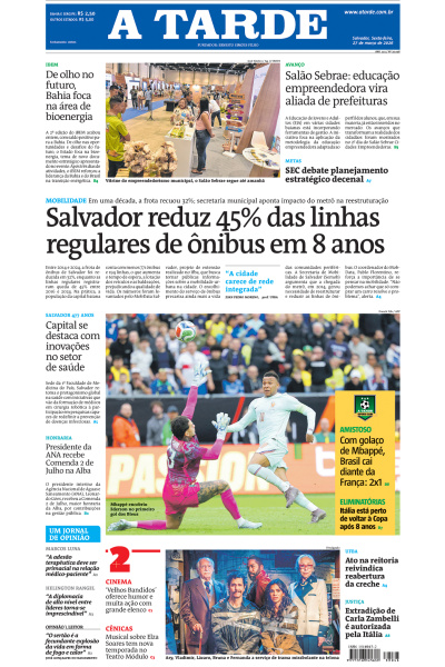 A TARDE - Edição de 27 de Março de 2026