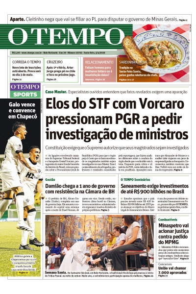 O TEMPO - Edição de 3 de abril de 2026