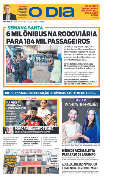 O DIA - Edição de 03 de Abril de 2026