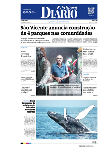 Diário do Litoral - Edição de 05 de Abril de 2026