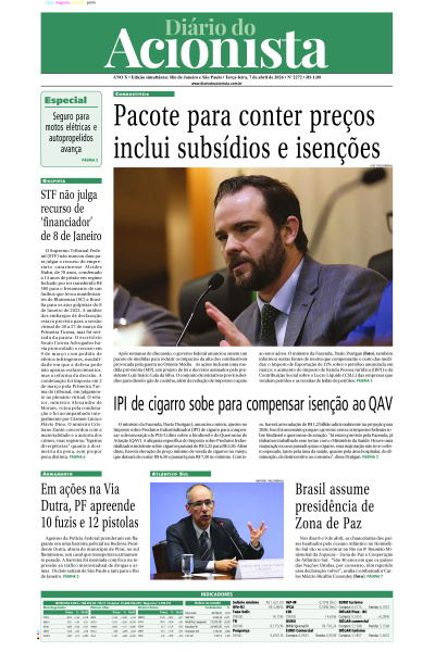 Diário do Acionista - 07 de abril de 2026