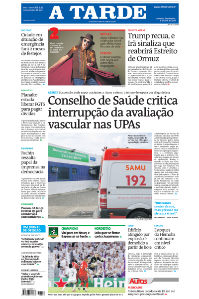 A TARDE - Edição de 08 de Abril de 2026