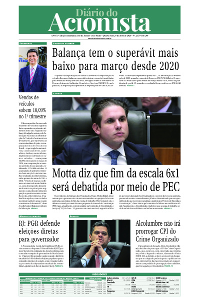 Diário do Acionista - 08 de abril de 2026