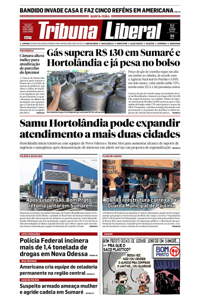 Tribuna Liberal - Edição de 9 de Abril de 2026