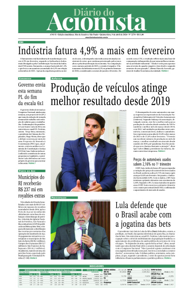 Diário do Acionista - 09 de abril de 2026