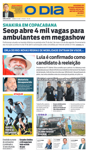 O DIA - Edição de 11 de Abril de 2026
