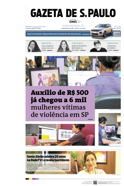 Gazeta de S. Paulo - Edição de 11 de Abril de 2026