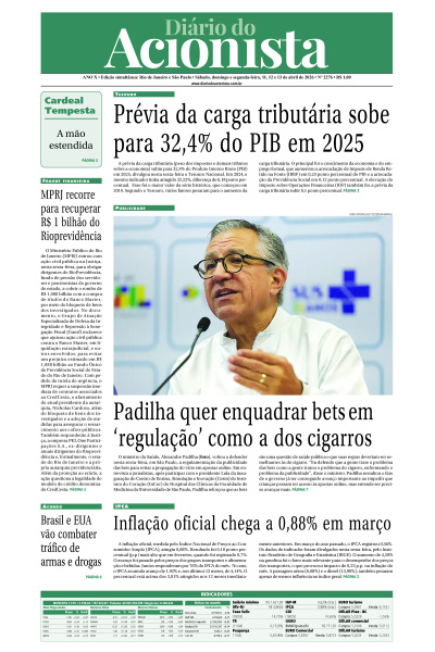 Diário do Acionista - 11 a 13 de abril de 2026