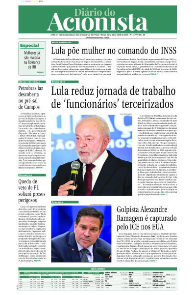 Diário do Acionista - 14 de abril de 2026