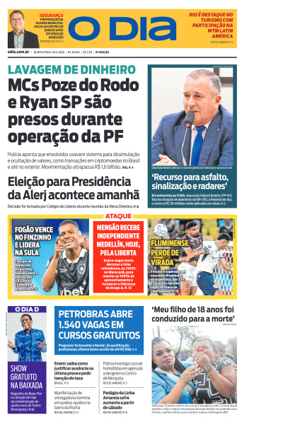 O DIA - Edição de 16 de Abril de 2026