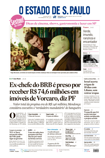 Estadão - Edição de 17 de Abril de 2026