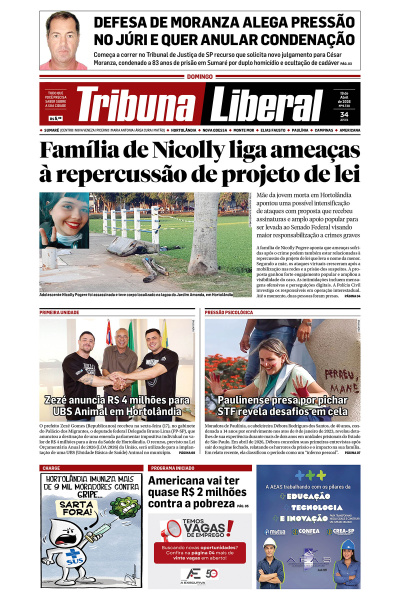 Tribuna Liberal - Edição de 19 de Abril de 2026