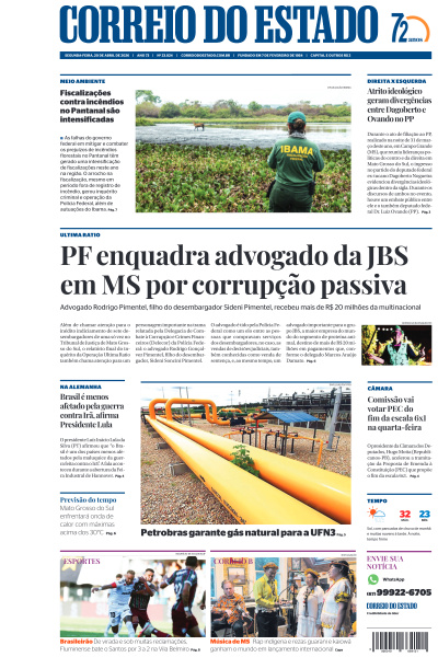 Correio do Estado - Edição de 20 de Abril de 2026