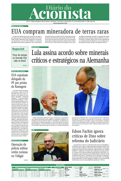 Diário do Acionista - 21 e 22 de abril de 2026
