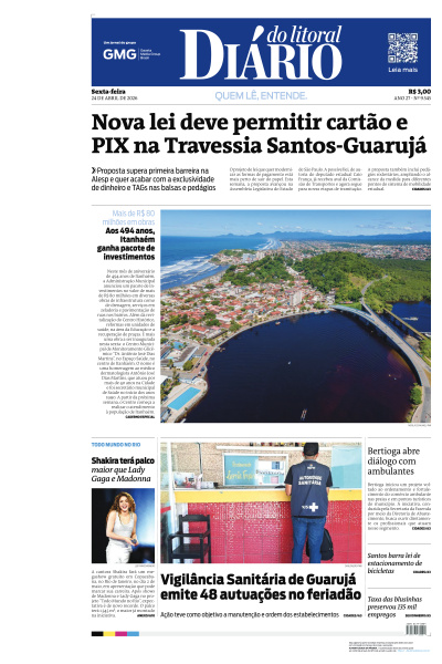 Diário do Litoral - Edição de 24 de Abril de 2026
