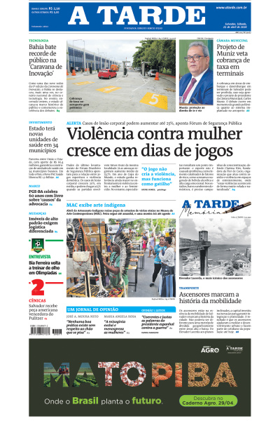 A TARDE - Edição de 25 de Abril de 2026