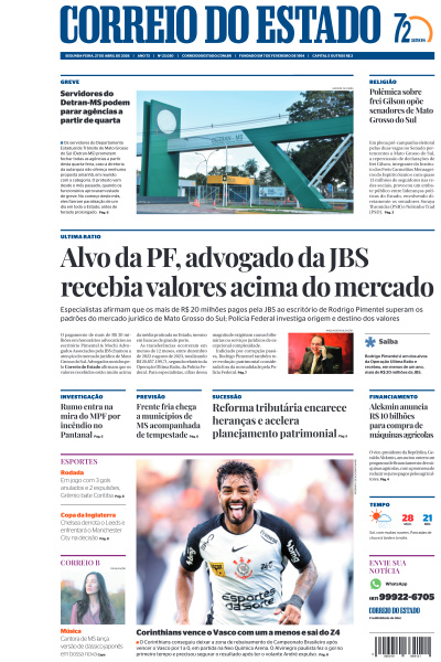 Correio do Estado - Edição de 27 de Abril de 2026