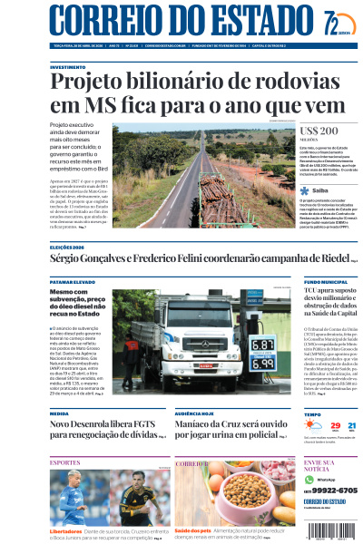 Correio do Estado - Edição de 28 de Abril de 2026