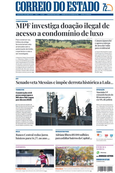 Correio do Estado - Edição de 30 de Abril de 2026