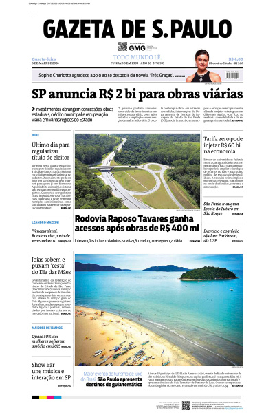 Gazeta de S. Paulo – Edição de 06 de maio de 2026