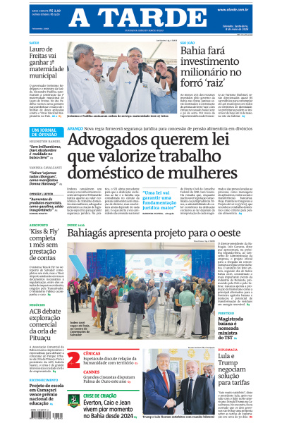 A TARDE - Edição de 08 de Maio de 2026