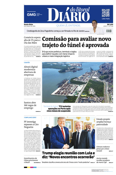 Diário do Litoral - Edição de 08 de Maio de 2026