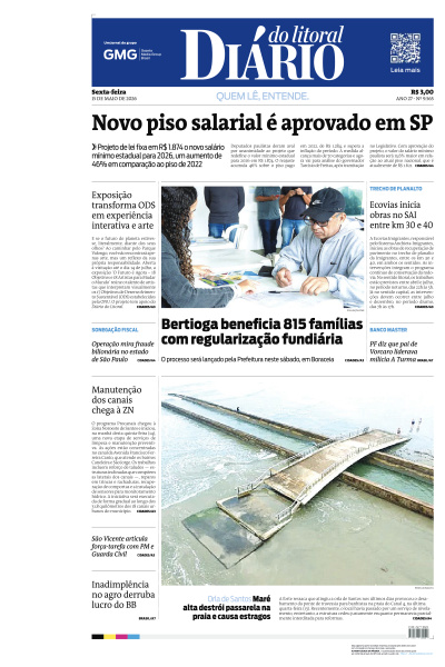 Diário do Litoral - Edição de 15 de Maio de 2026
