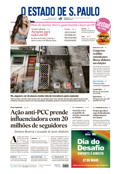 Estadão - Edição de 22 de Maio de 2026