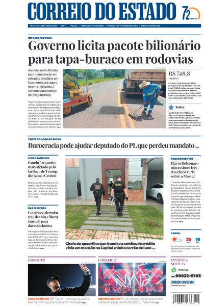 Correio do Estado - Edição de 22 de Maio de 2026