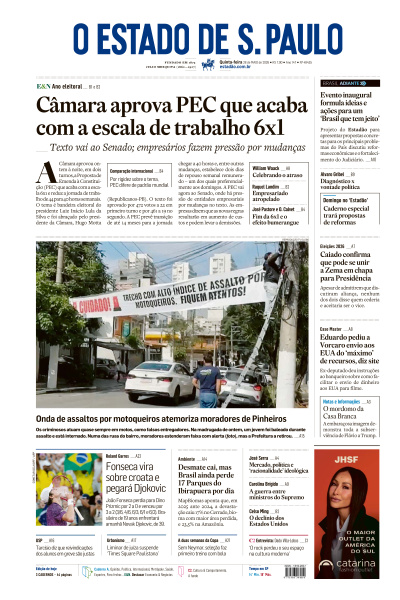 Estadão - Edição de 28 de Maio de 2026
