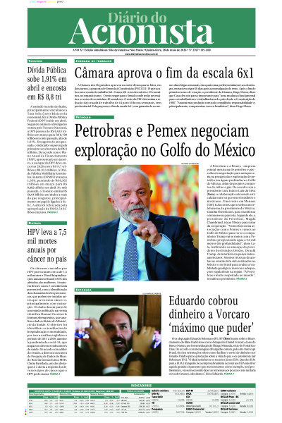 Diário do Acionista - 28 de maio de 2026