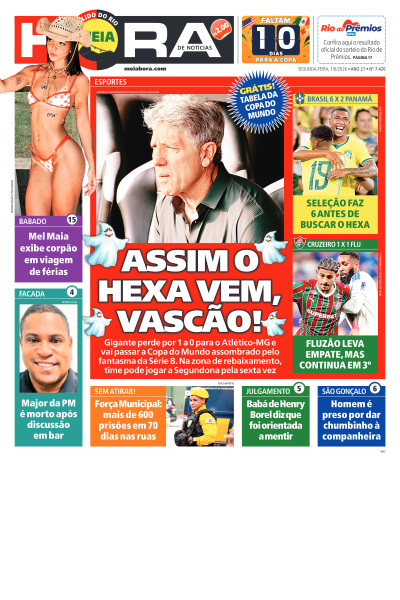 MEIA HORA - Edição de 01 de Junho de 2026