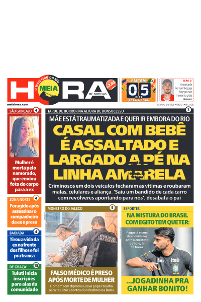 MEIA HORA - Edição de 06 de Junho de 2026