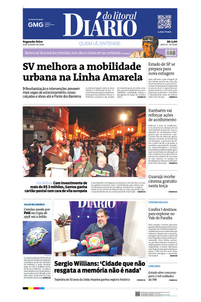 Diário do Litoral – Edição de 08 de junho de 2026