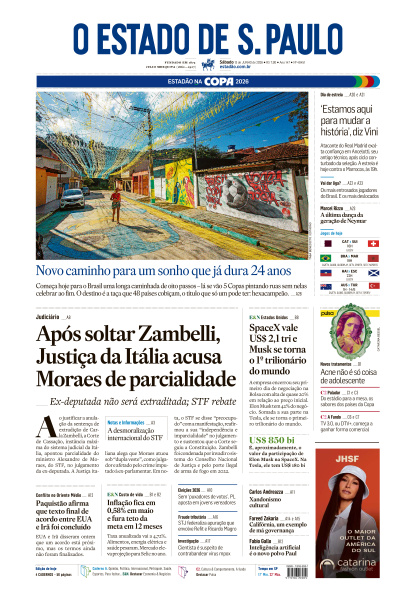 Estadão - Edição de 13 de Junho de 2026