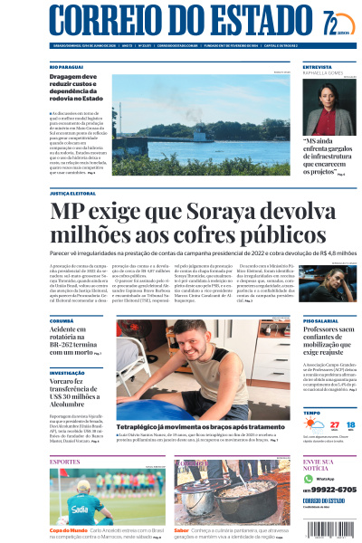 Correio do Estado - Edição de 14 de Junho de 2026