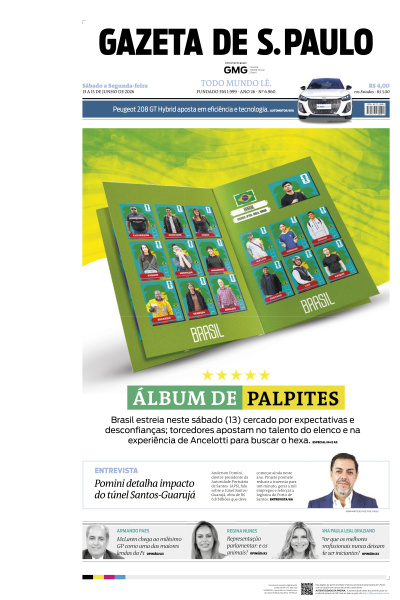 Gazeta de S. Paulo - Edição de 15 de Junho de 2026