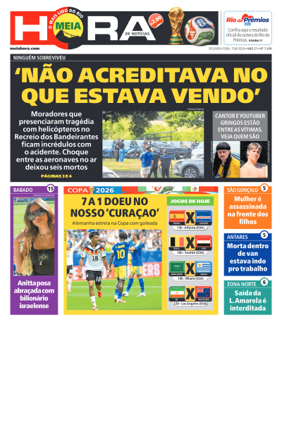 MEIA HORA - Edição de 15 de Junho de 2026