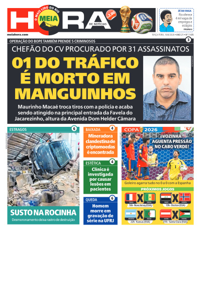 MEIA HORA - Edição de 16 de Junho de 2026