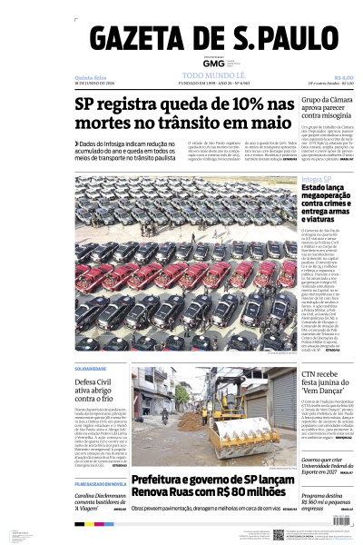 Gazeta de S. Paulo - Edição de 18 de Junho de 2026