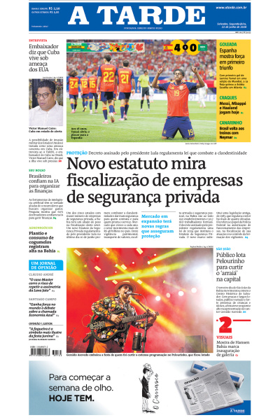A TARDE - Edição de 22 de Junho de 2026