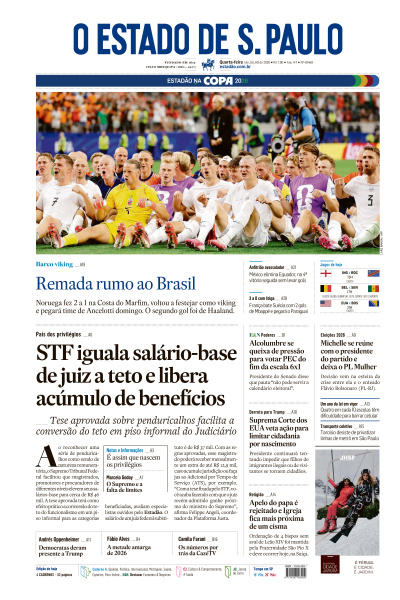 Estadão - Edição de 01 de Julho de 2026