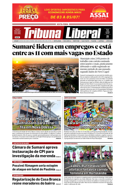 Tribuna Liberal - Edição de 3 de Julho de 2026